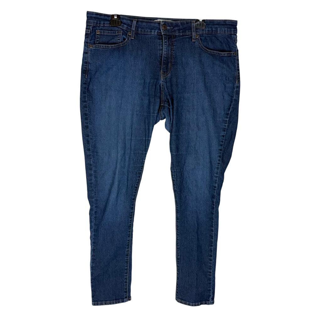 Signature by Levi Strauss & Co. Jeans Womens 18 Blue Denim 5-Pockets‎ Skinny